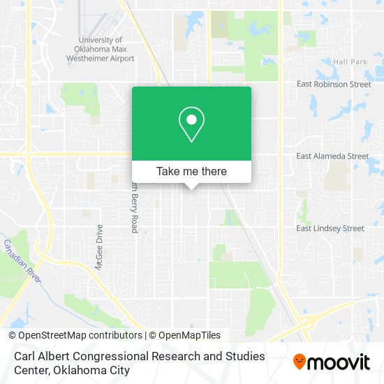 Carl Albert Congressional Research and Studies Center map