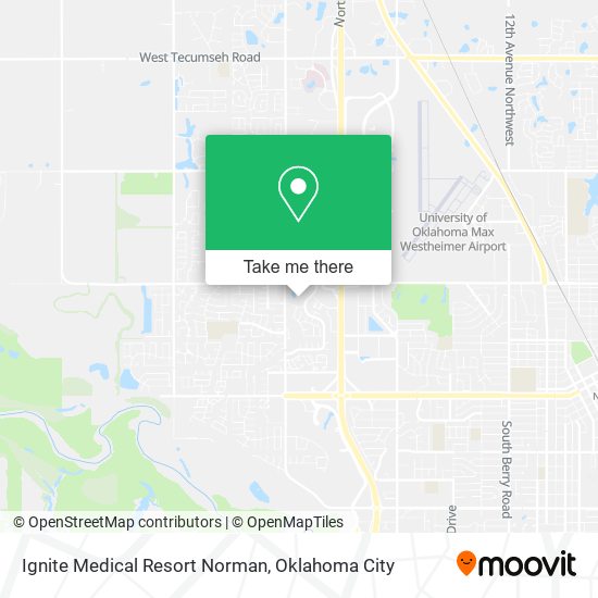 Ignite Medical Resort Norman map