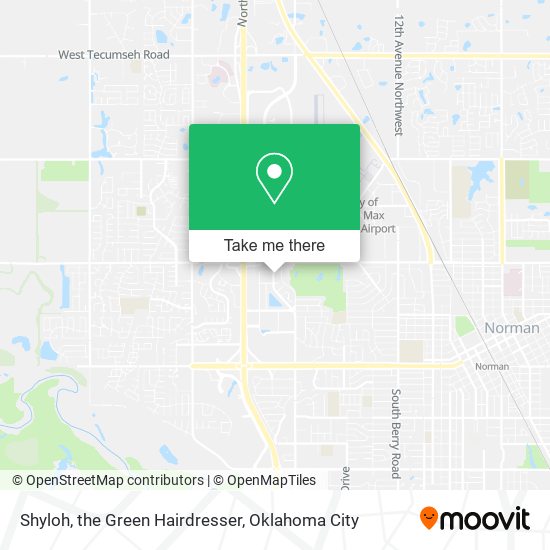 Shyloh, the Green Hairdresser map