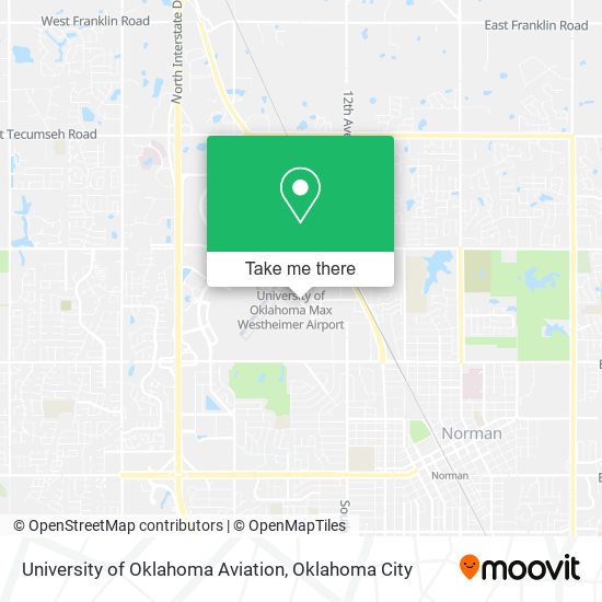 University of Oklahoma Aviation map