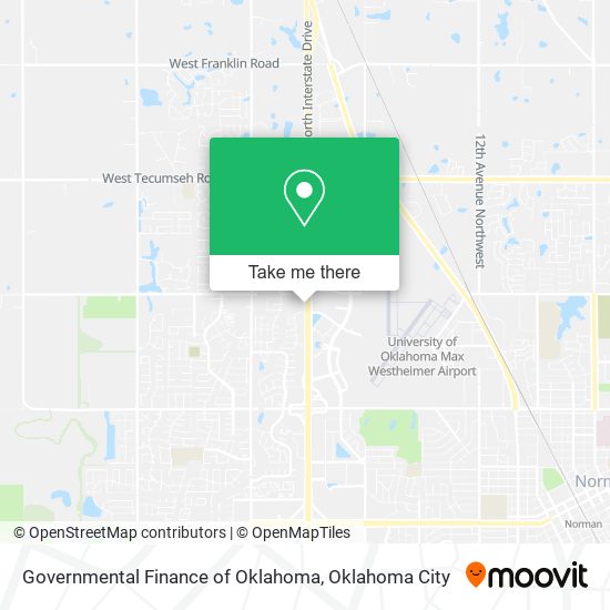 Mapa de Governmental Finance of Oklahoma