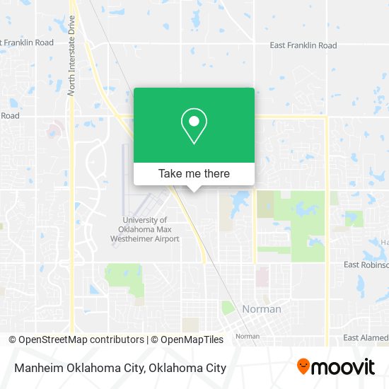 Manheim Oklahoma City map