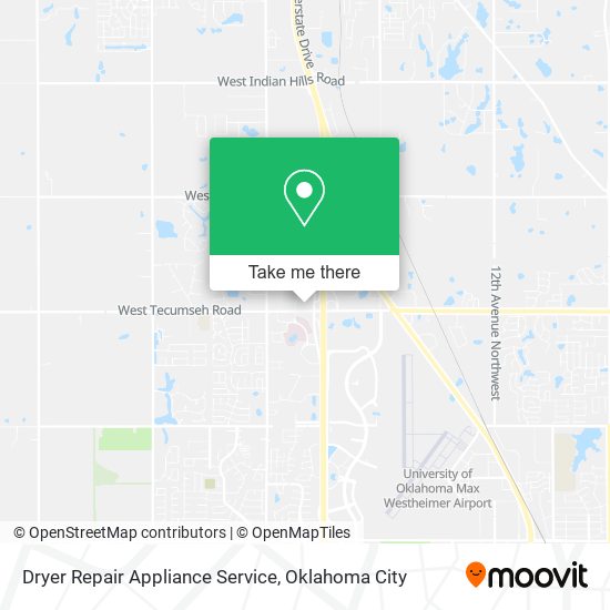 Dryer Repair Appliance Service map