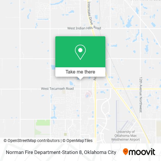 Norman Fire Department-Station 8 map
