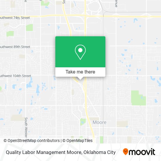 Quality Labor Management Moore map
