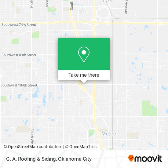 G. A. Roofing & Siding map