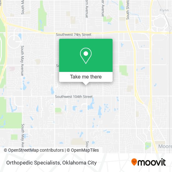 Orthopedic Specialists map