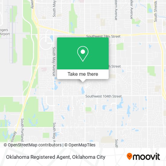 Oklahoma Registered Agent map