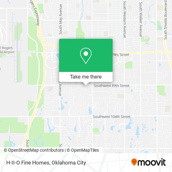 H-II-O Fine Homes map