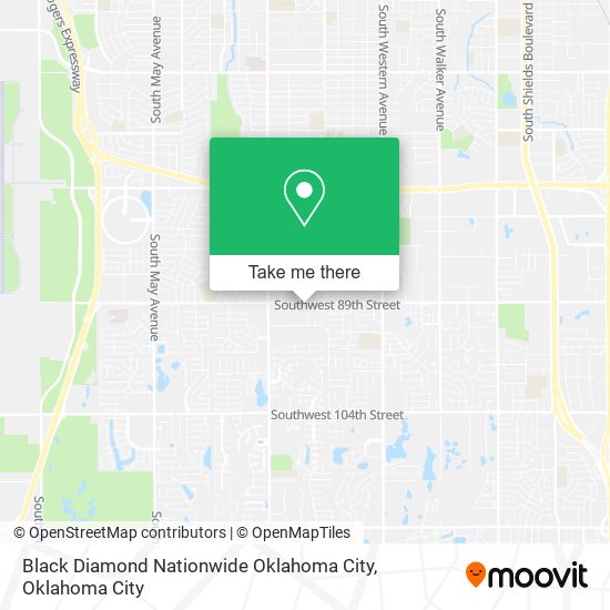 Black Diamond Nationwide Oklahoma City map
