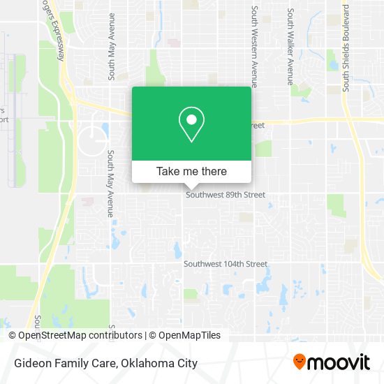 Gideon Family Care map