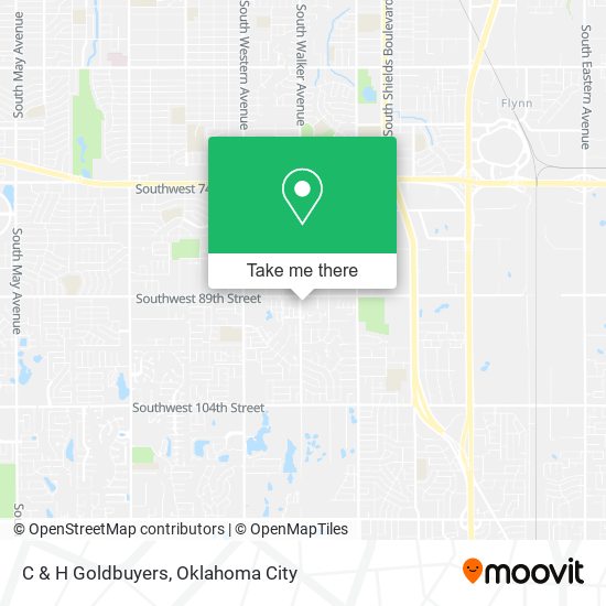 C & H Goldbuyers map