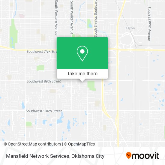 Mansfield Network Services map
