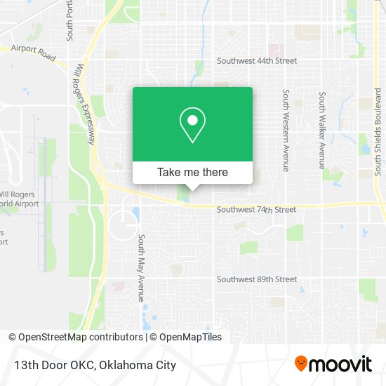 Mapa de 13th Door OKC