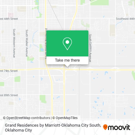 Mapa de Grand Residences by Marriott-Oklahoma City South