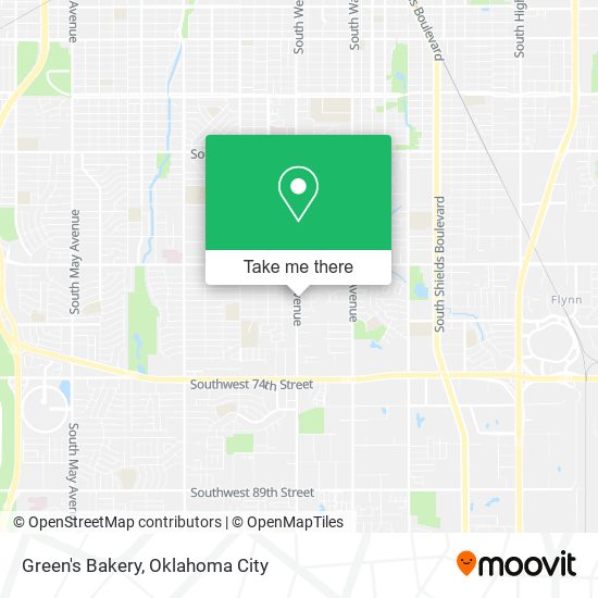 Mapa de Green's Bakery