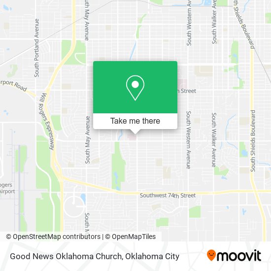 Mapa de Good News Oklahoma Church