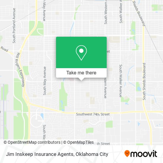 Jim Inskeep Insurance Agents map