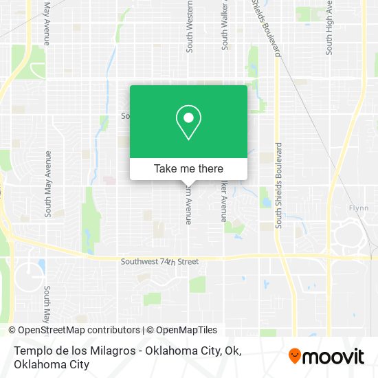 Templo de los Milagros - Oklahoma City, Ok map