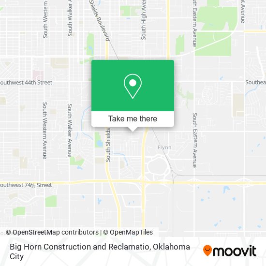 Big Horn Construction and Reclamatio map
