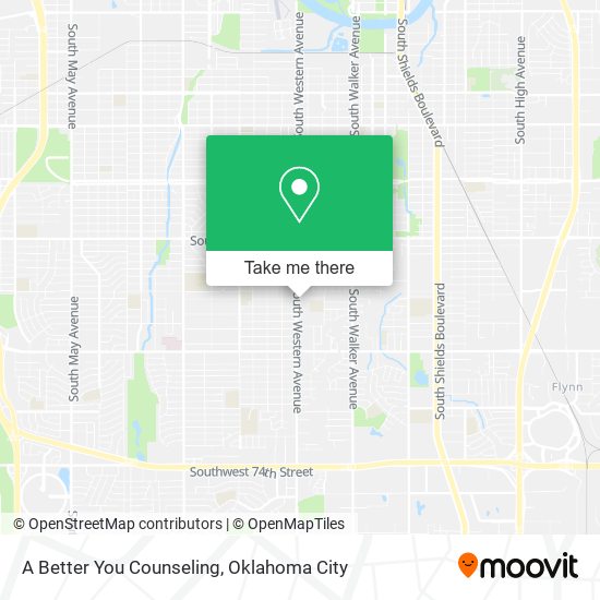 A Better You Counseling map