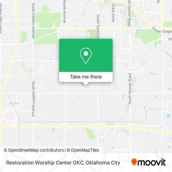 Restoration Worship Center OKC map