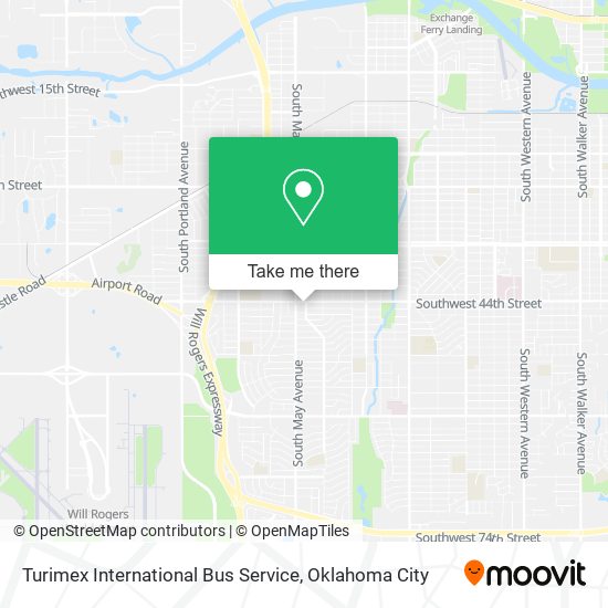 Mapa de Turimex International Bus Service