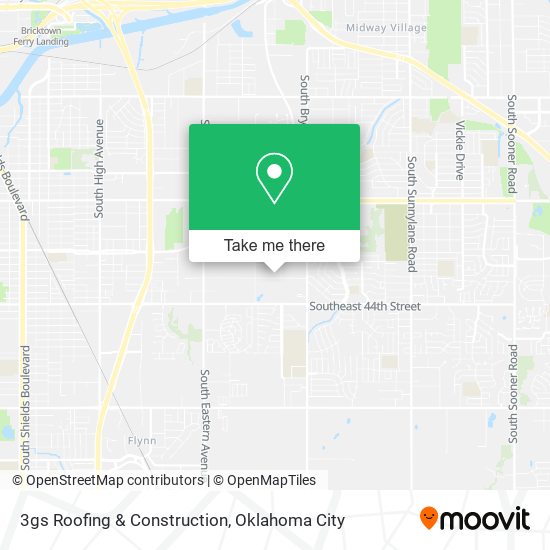 Mapa de 3gs Roofing & Construction