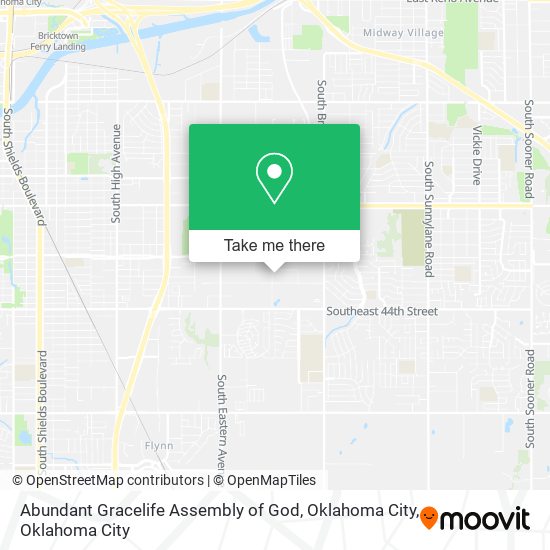 Abundant Gracelife Assembly of God, Oklahoma City map