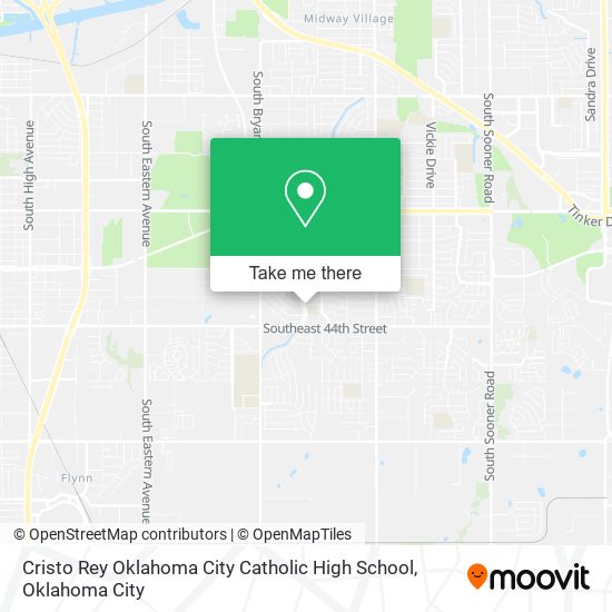 Cristo Rey Oklahoma City Catholic High School map