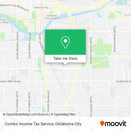 Mapa de Combs Income Tax Service