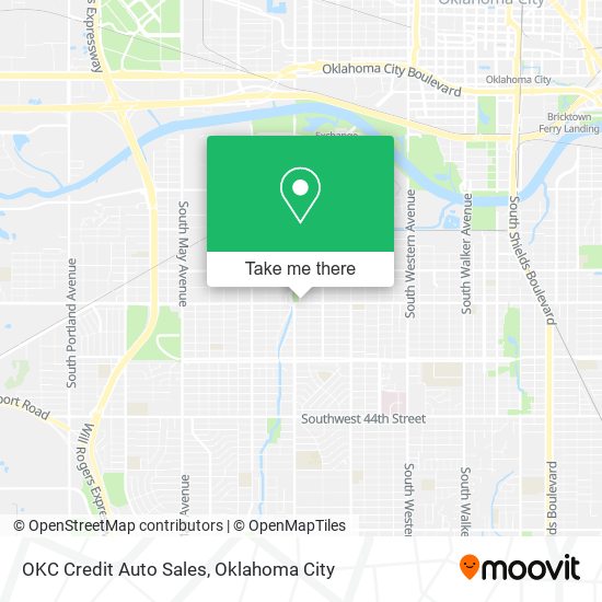 OKC Credit Auto Sales map