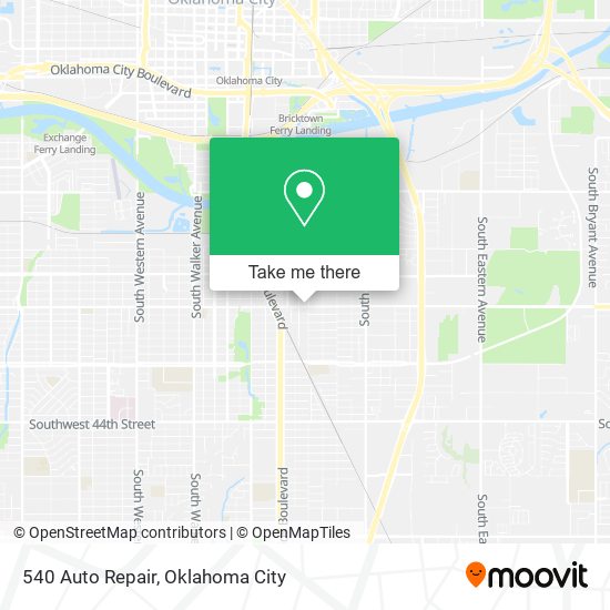 540 Auto Repair map