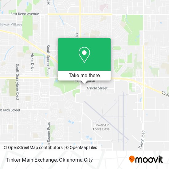 Tinker Main Exchange map