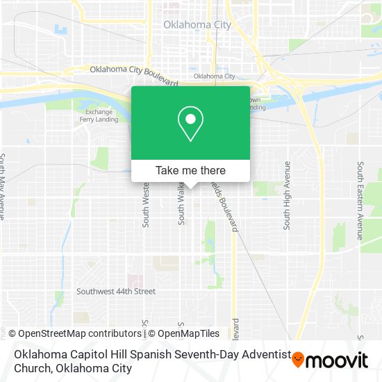 Oklahoma Capitol Hill Spanish Seventh-Day Adventist Church map