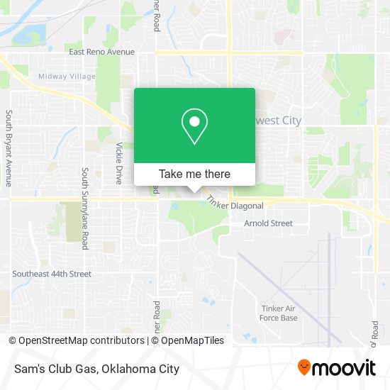 Sam's Club Gas map