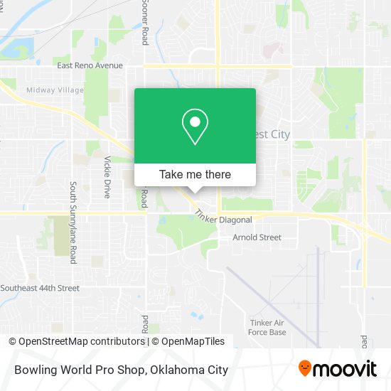 Mapa de Bowling World Pro Shop