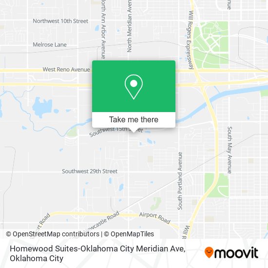 Homewood Suites-Oklahoma City Meridian Ave map