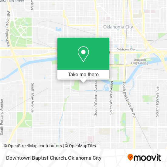 Downtown Baptist Church map