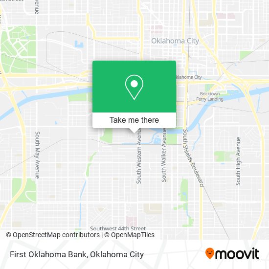 First Oklahoma Bank map