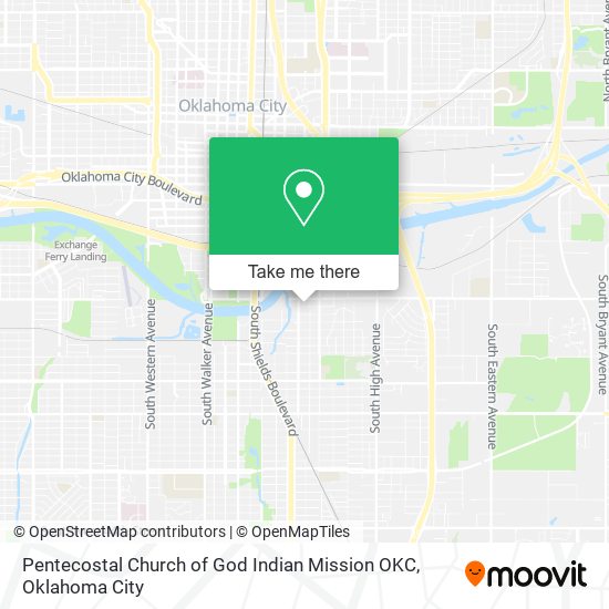 Mapa de Pentecostal Church of God Indian Mission OKC