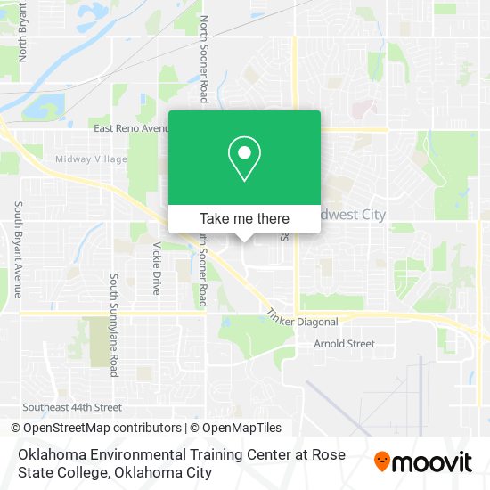 Oklahoma Environmental Training Center at Rose State College map