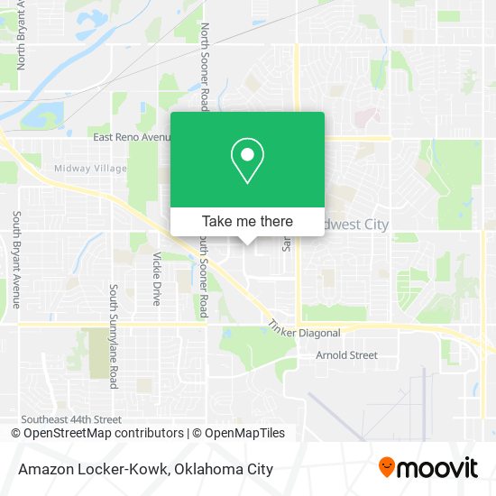Mapa de Amazon Locker-Kowk