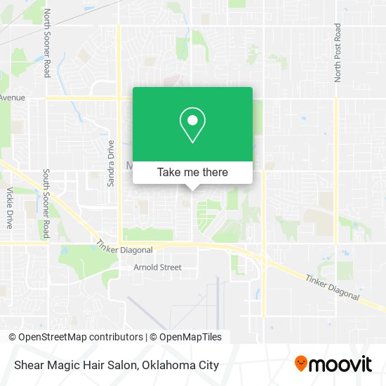 Mapa de Shear Magic Hair Salon