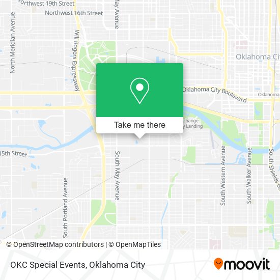 OKC Special Events map