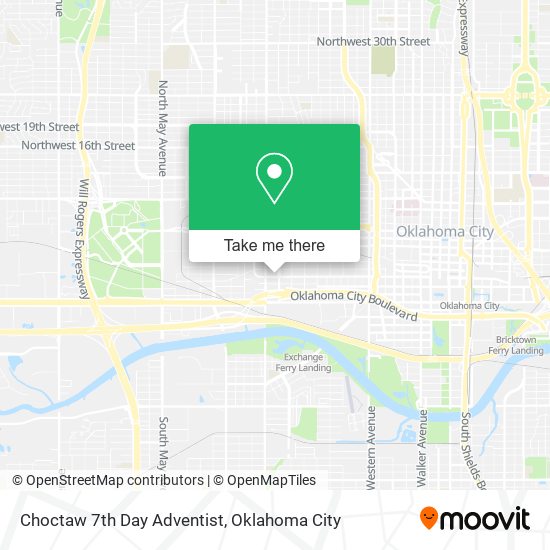 Mapa de Choctaw 7th Day Adventist
