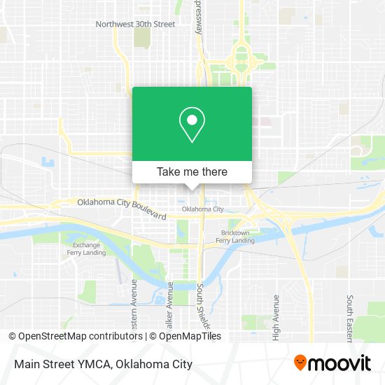 Main Street YMCA map
