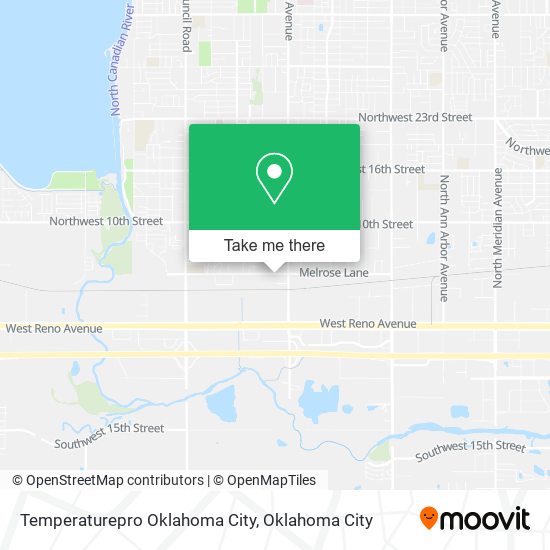 Temperaturepro Oklahoma City map