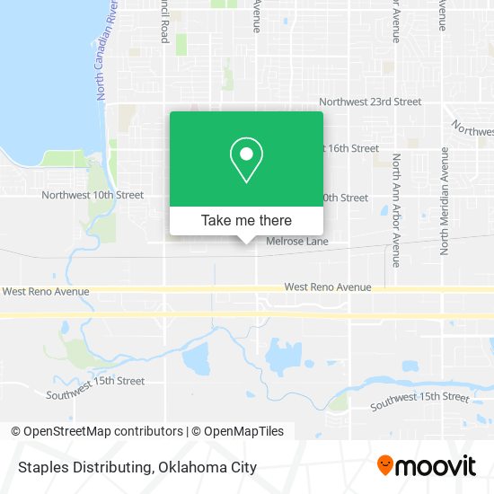 Staples Distributing map