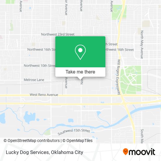 Lucky Dog Services map